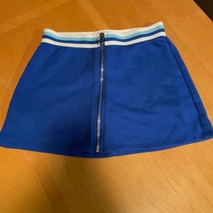 White and blue skirt